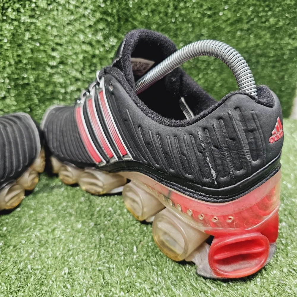 Adidas Bounce 2007 Black Red Athletic Vintage Sneakers Mens Size 8‎ 054225